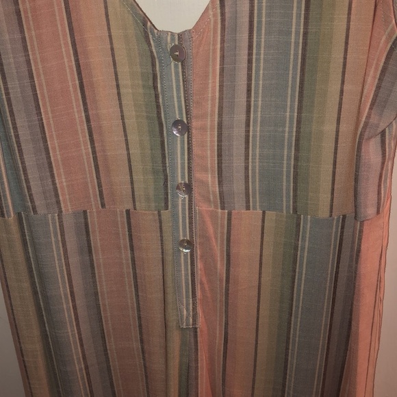 Show Me Your Mumu Multicolor Dunaway Wide Leg Rainbow Stripes Jumpsuit - Picture 4 of 4